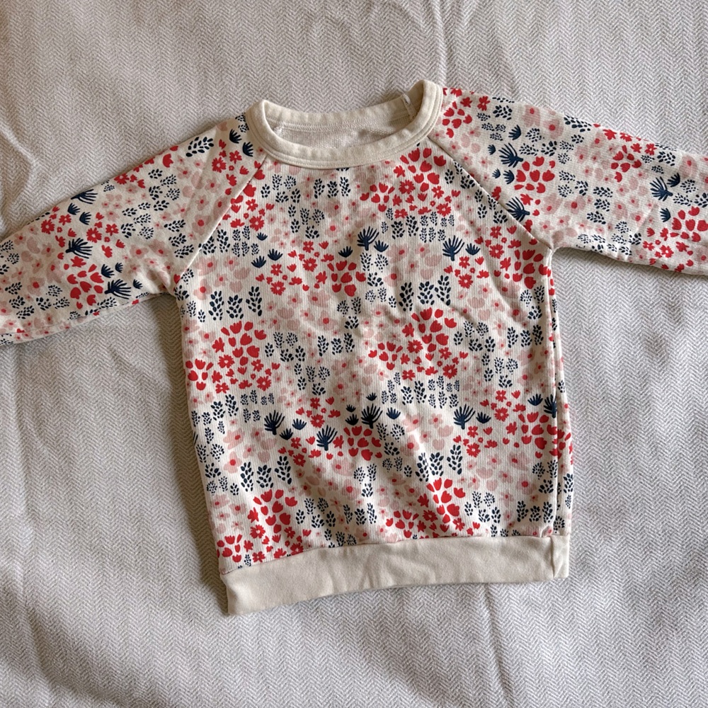 Winter Water Factory floral print sweatshirt 4T